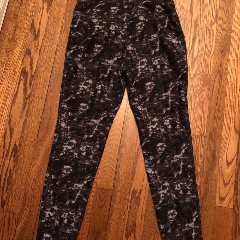 Tangerine Workout Tights/Leggings in Camo Print
